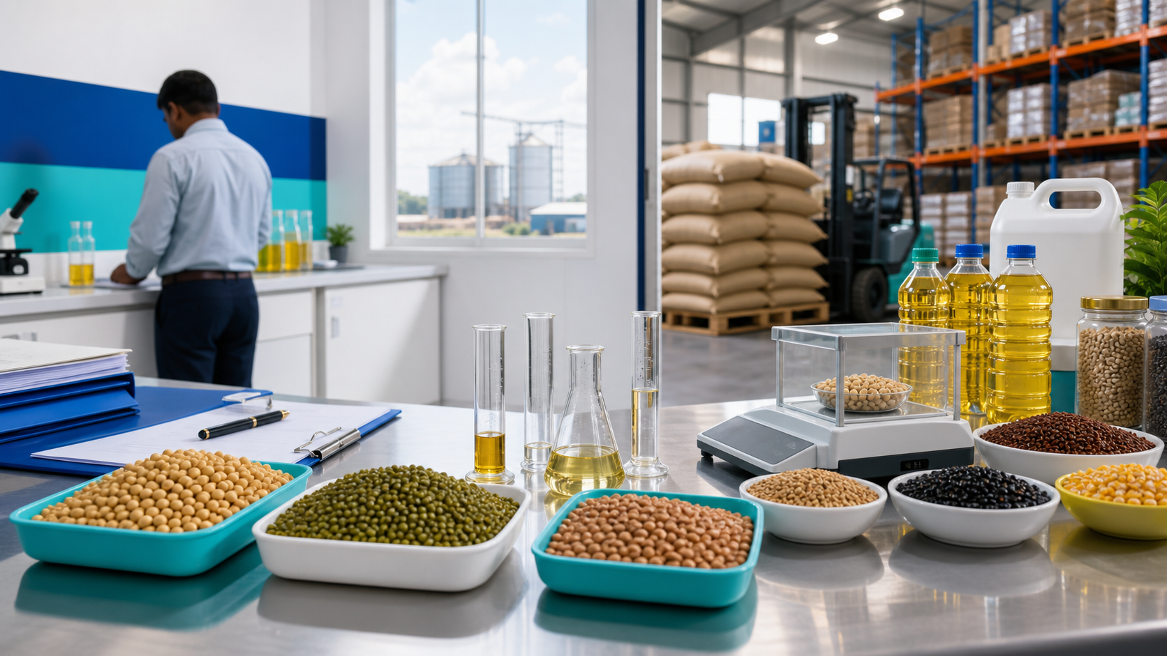 Quality inspection and procurement workspace for food commodities