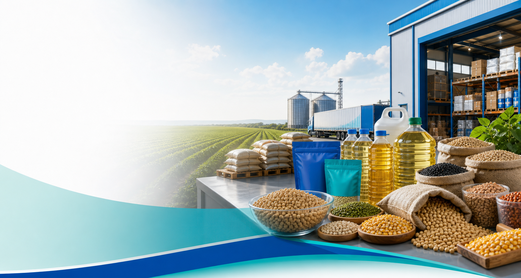 Organized agri commodity sourcing and distribution setup